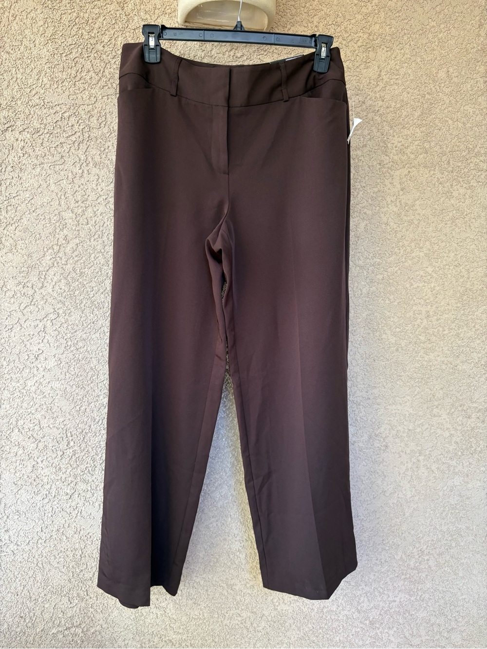 WT Cato Contemporary Lower Rise Slimmer Thigh Dress Pants Brown Size 16